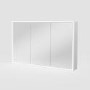 Triple Door Recessed Bathroom Mirror Cabinet with Lights Demister & Socket 1200 x 700mm - Rona