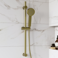 Brushed Brass 3 Function Round Slide Rail Kit - Arissa