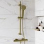 Brushed Brass 3 Function Round Slide Rail Kit - Arissa