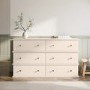 Large Beige 6 Drawer Chest of Drawers - Ralph