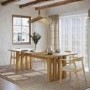 Large Solid Oak Dining Table - 240cm - Seats 6 - 8 - Roe