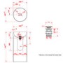 400mm Matt White Round Stone Resin Freestanding Cylinder Pedestal Basin with Waste - Ruby