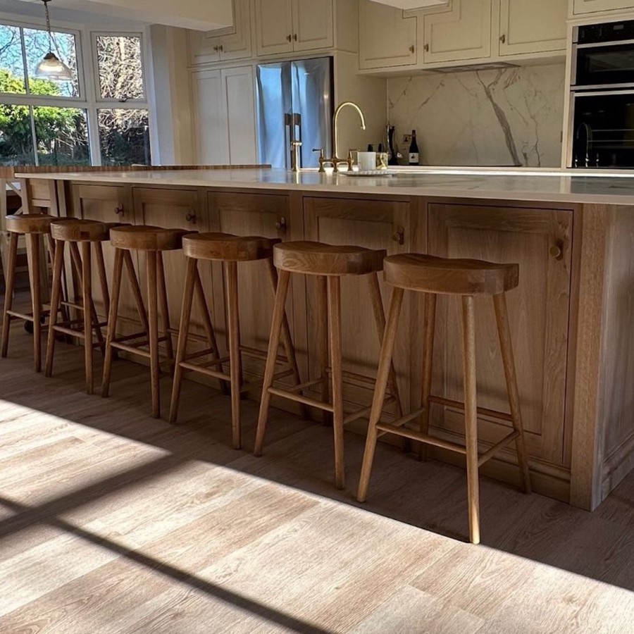 ONLY OPENED - Rayne Weathered Oak Counter Stool