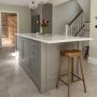 Solid Weathered Oak Kitchen Counter Stool - 70cm - Rayne