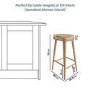 ONLY OPENED - Rayne Weathered Oak Counter Stool