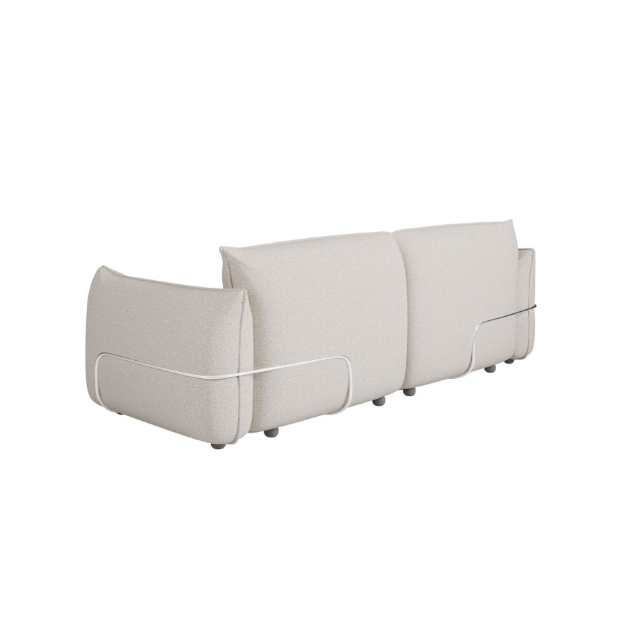 ALMOST PERFECT - Beige Chenille 3 Seater Cloud Sofa - Santo
