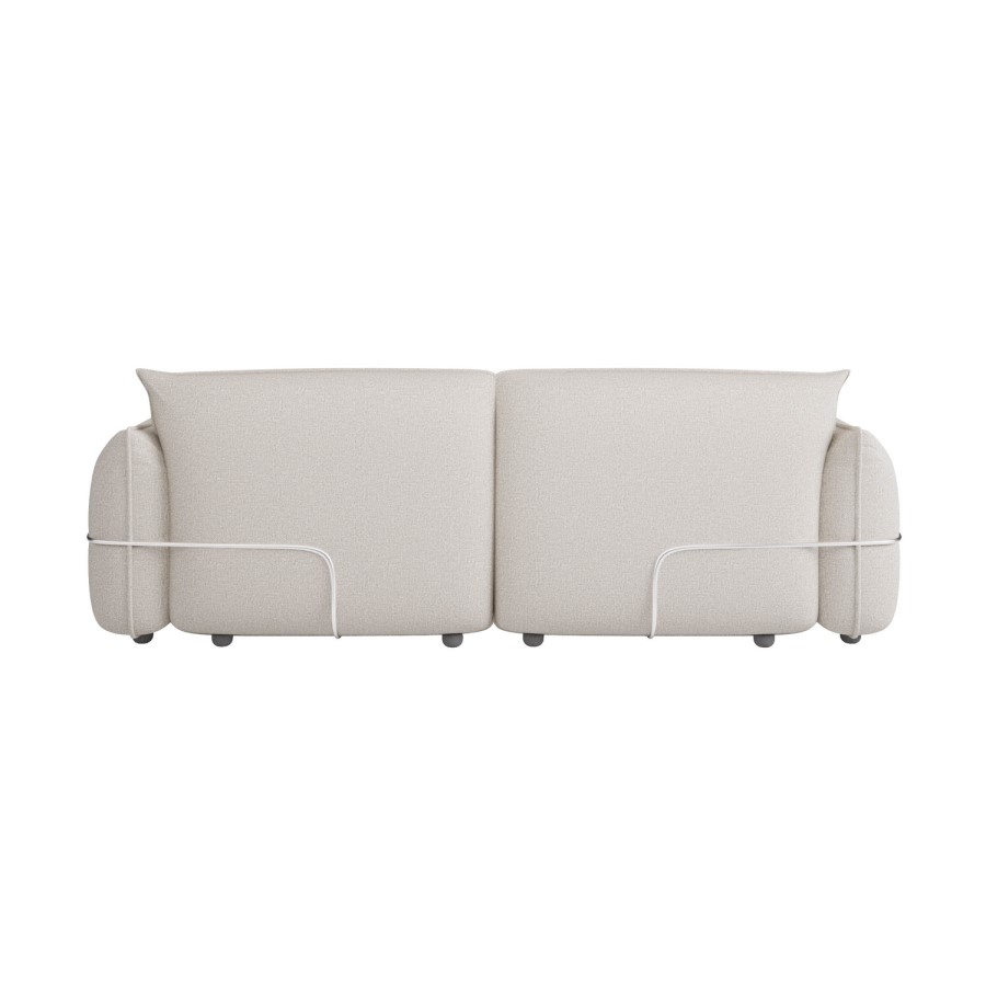ALMOST PERFECT - Beige Chenille 3 Seater Cloud Sofa - Santo