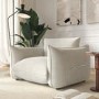ALMOST PERFECT - Beige Chenille Cloud Armchair - Santo
