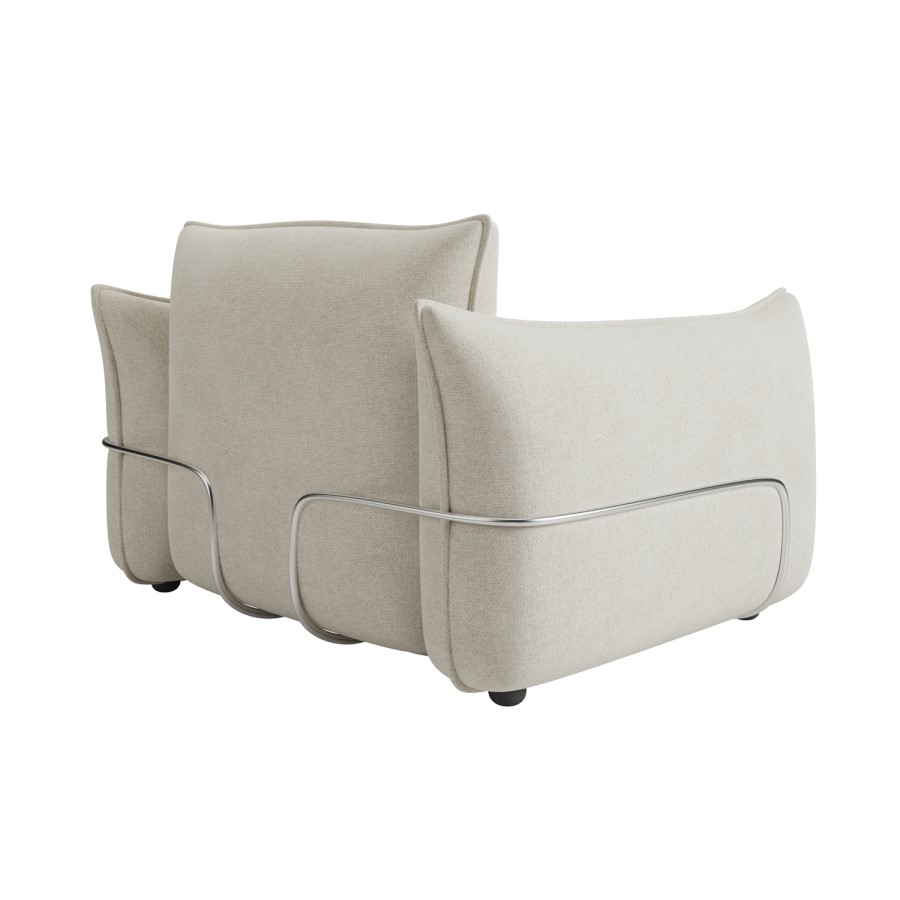 ALMOST PERFECT - Beige Chenille Cloud Armchair - Santo