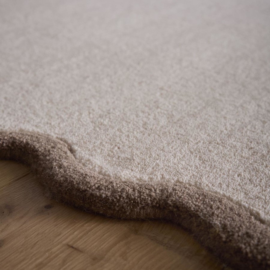 Scalloped Natural Rug - 170 x 120 cm - Elsie - Origins