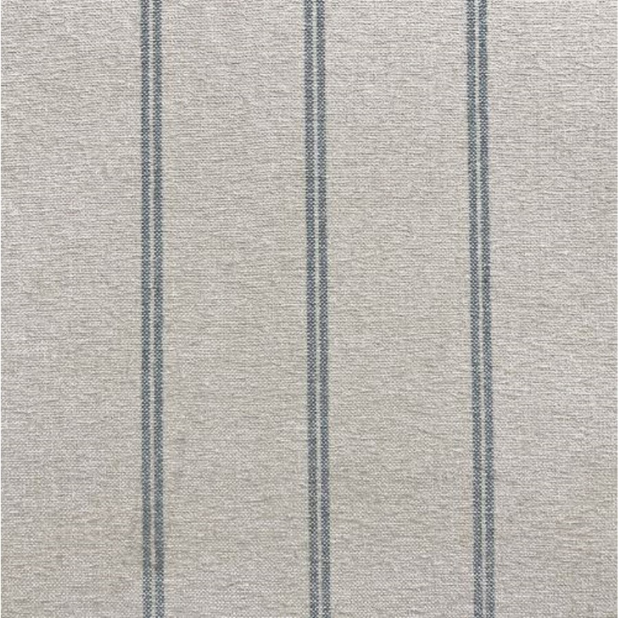 Blue Stripe Chenille Fibre Filled Sofa Scatter Cushion - 50 x 30cm - Payton