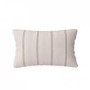 Grey Stripe Chenille Fibre Filled Sofa Scatter Cushion - 50 x 30cm - Payton