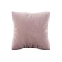 Pink and Burgundy Velvet Fibre Filled Reversible Sofa Scatter Cushion - 45 x 45cm - Orin