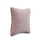 Pink and Burgundy Velvet Fibre Filled Reversible Sofa Scatter Cushion - 45 x 45cm - Orin