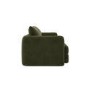 Khaki Green Velvet 3 Seater Sofa - Sade 
