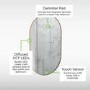 Sensio Nebula Oval Bronze Heated Bathroom Mirror with Lights 500 x 800mm