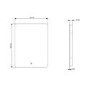 Sensio Reagan Rectangular Backlit Heated Bathroom Mirror with Lights & Shaver Socket 800 x 600mm