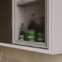 Triple Door Beige Bathroom Mirror Cabinet with Lights Demister & Shaver Socket 1200 x 700mm- Sidra