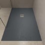 1200x800mm Rectangular Anti-Slip 27mm Slimline Anthracite Stone Resin Shower Tray – Sileti