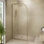 1000x800mm Rectangular Sand Slate-Effect Shower Tray 27mm - Stone Resin - Sileti