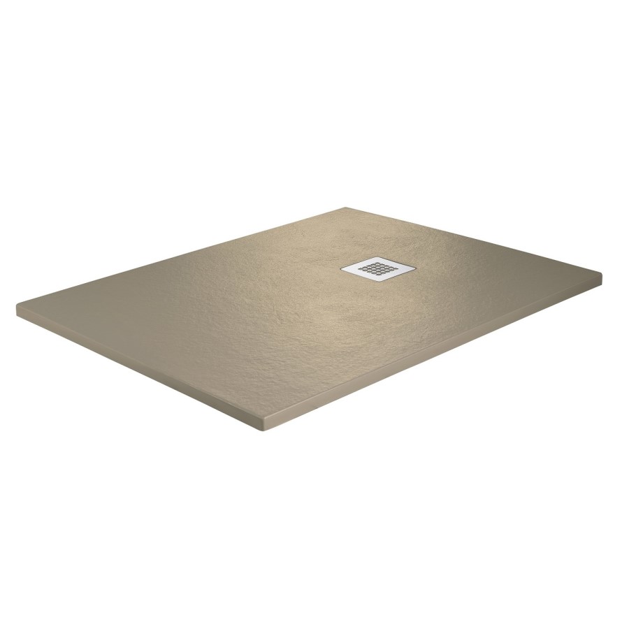1200x800mm Rectangular Anti-Slip 27mm Slimline Sand Stone Resin Shower Tray – Sileti