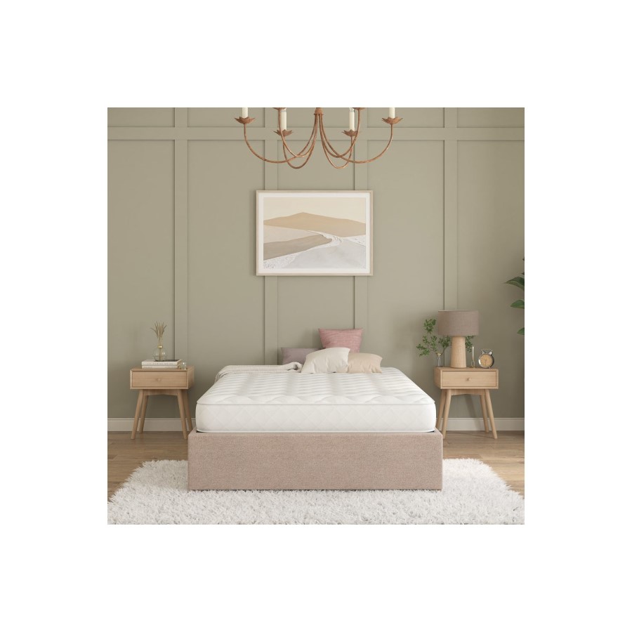 Small Double Memory Foam Top Cooling Coil Spring Rolled Mattress - Sleepful Essentials