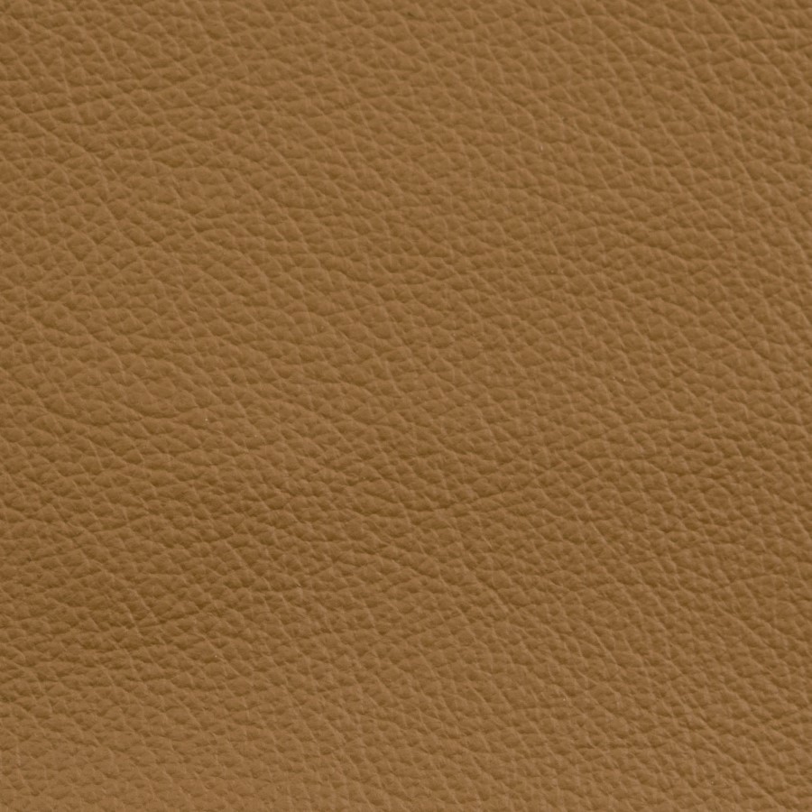 Brown Real Leather Footstool - Samuel
