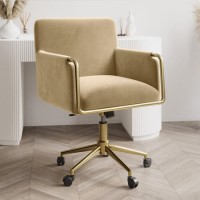 ALMOST PERFECT - Sonny Mink Velvet Office Chair