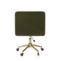 Khaki Velvet Office Swivel Tub Chair - Sonny