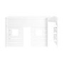 White Mid Sleeper Cabin Bed with Den - Saint