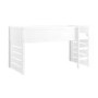 White Mid Sleeper Cabin Bed with Den - Saint
