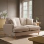Beige Woven Fabric 2 Seater Sofa - Payton