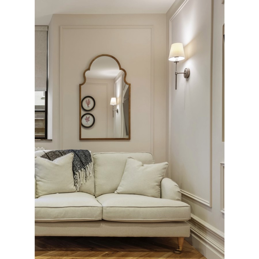 Beige Woven Fabric 2 Seater Sofa - Payton