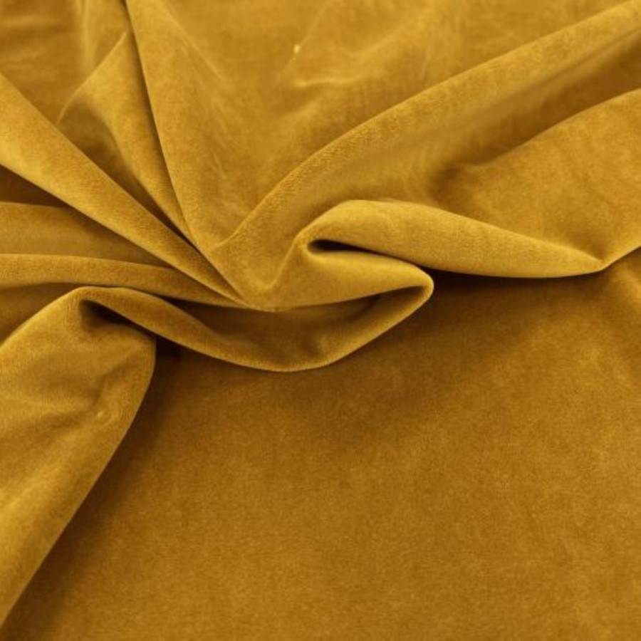 Mustard Velvet 3 Seater Sofa - Payton