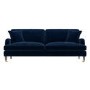 ALMOST PERFECT - Navy Velvet 4 Seater Sofa - Payton