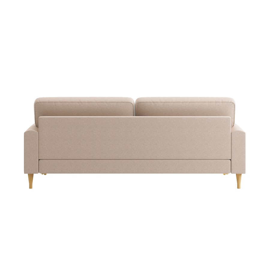 ONLY OPENED - Beige Woven Fabric 4 Seater Sofa - Payton
