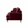 Burgundy Velvet 2 Seater Sofa - Payton