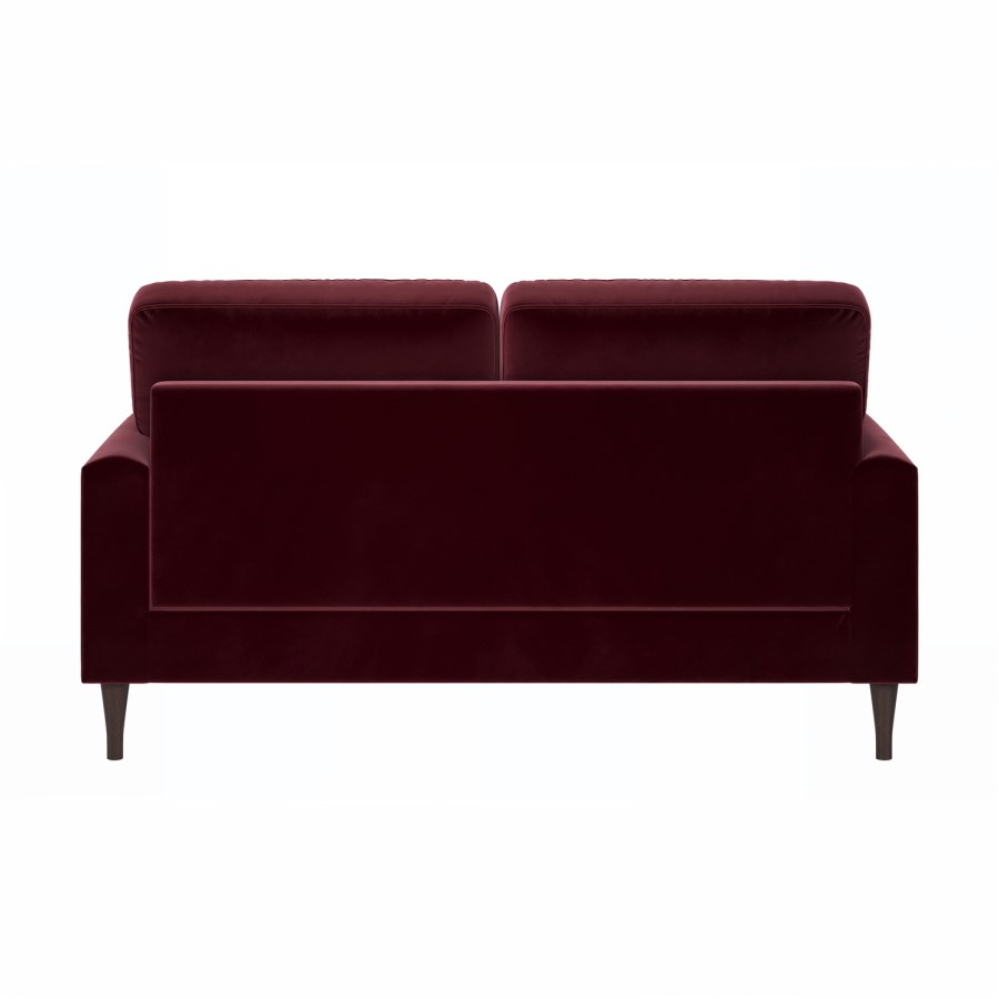 ONLY OPENED - Payton Claret Velvet 2 Seater Sofa