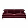 Burgundy Velvet 4 Seater Sofa - Payton