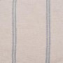 Cream Chenille Blue Striped 2 Seater Sofa - Payton