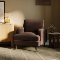 Brown Chenille Armchair - Payton