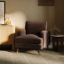 Brown Chenille Armchair - Payton