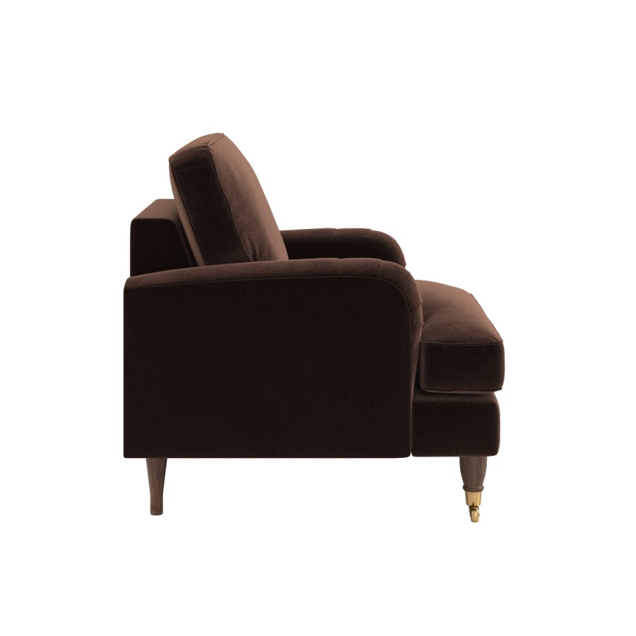 Brown Chenille Armchair - Payton