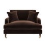 Brown Chenille Love Seat - Payton