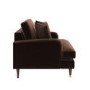 Brown Chenille Love Seat - Payton
