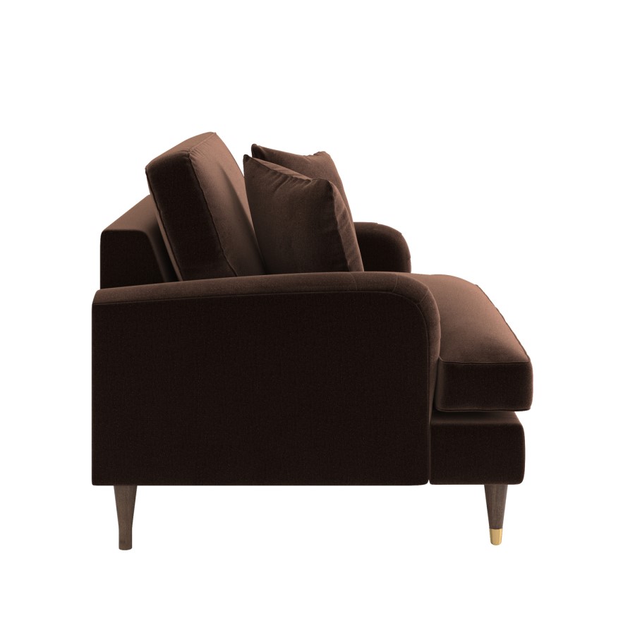 Brown Chenille Love Seat - Payton
