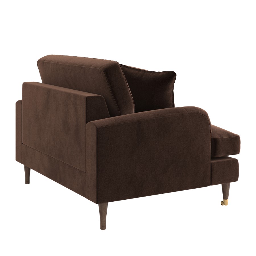 Brown Chenille Love Seat - Payton