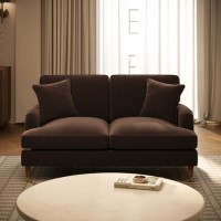 Brown Chenille 2 Seater Sofa - Payton