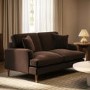 Brown Chenille 2 Seater Sofa - Payton