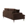 Brown Chenille 3 Seater Sofa - Payton